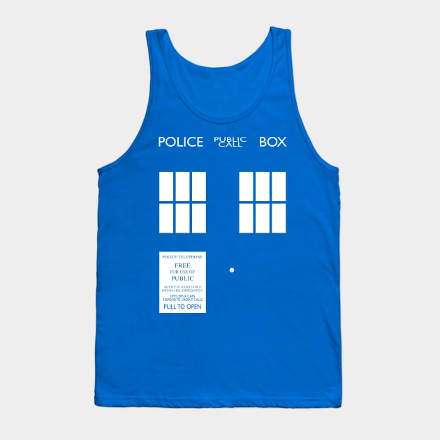 Dr Who TARDIS Tank Top by Function9